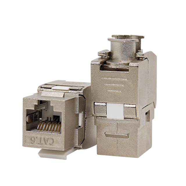Cat6 STP 180 graden Tolless Keystone Jack