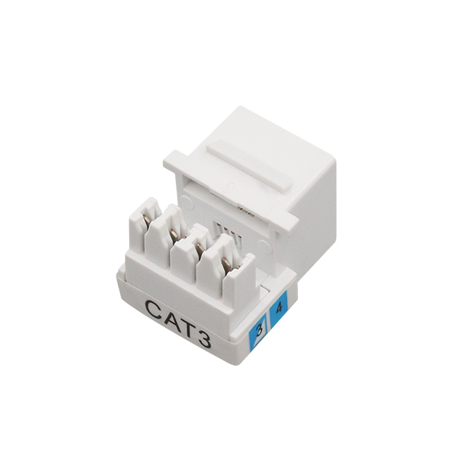 Cat3 RJ11 6P4C 90 graden UTP Punch Down Down Keystone Jack