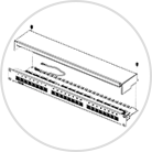Netwerkpatchpaneel