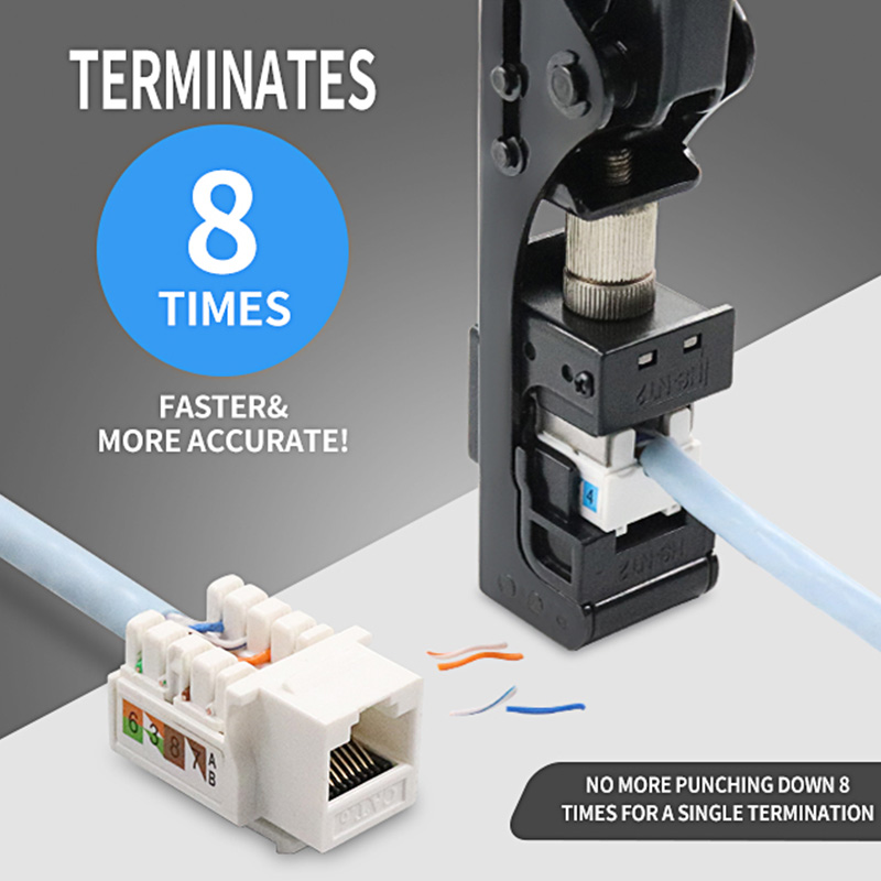 RJ45 Keystone Jack Punch Down Speed ​​Termination Tool voor 90 graden PX-T-FN
