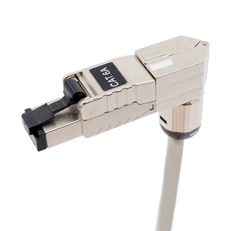 CAT6A STP 90-graden gereedschapsloze netwerkmodule