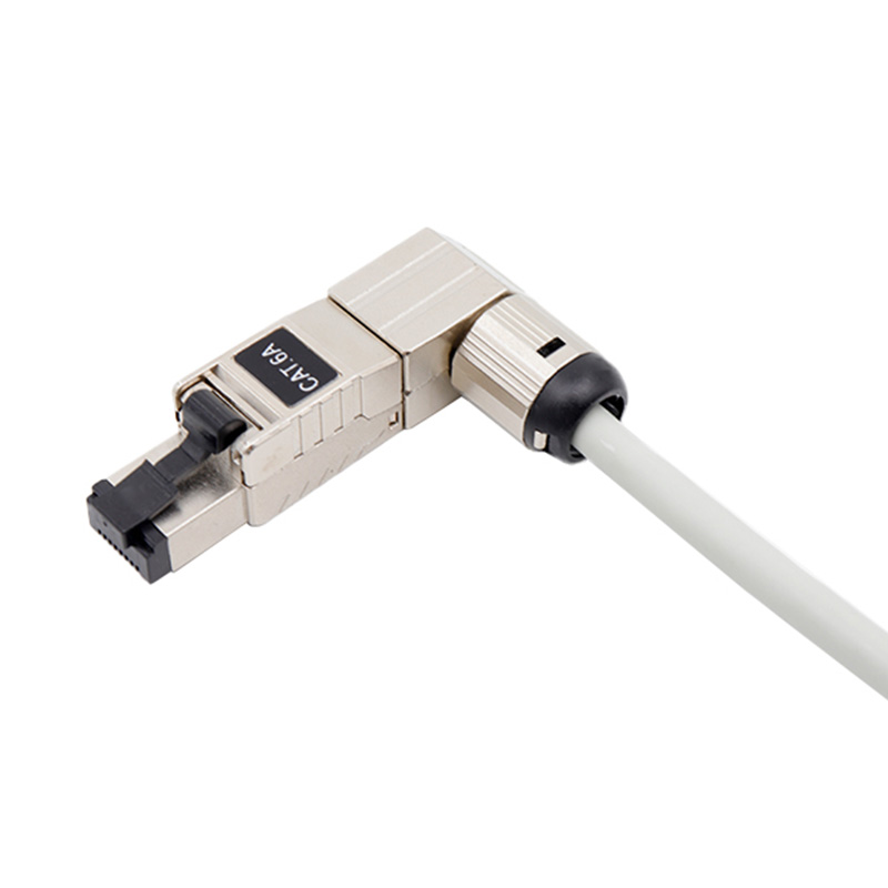 CAT6A STP 90-graden gereedschapsloze netwerkmodule